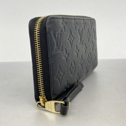 Louis Vuitton Monogram Empreinte Zippy Wallet M61864 Noir Black Ladies