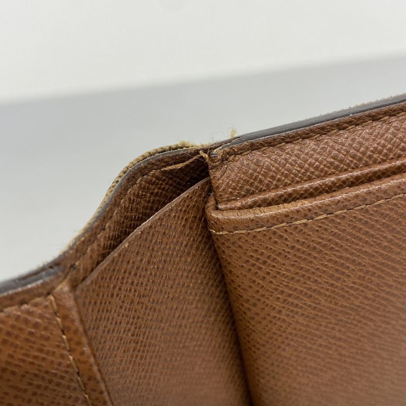Louis Vuitton Trifold Wallet Monogram Porte-tresor Etui Papier M61202 Brown