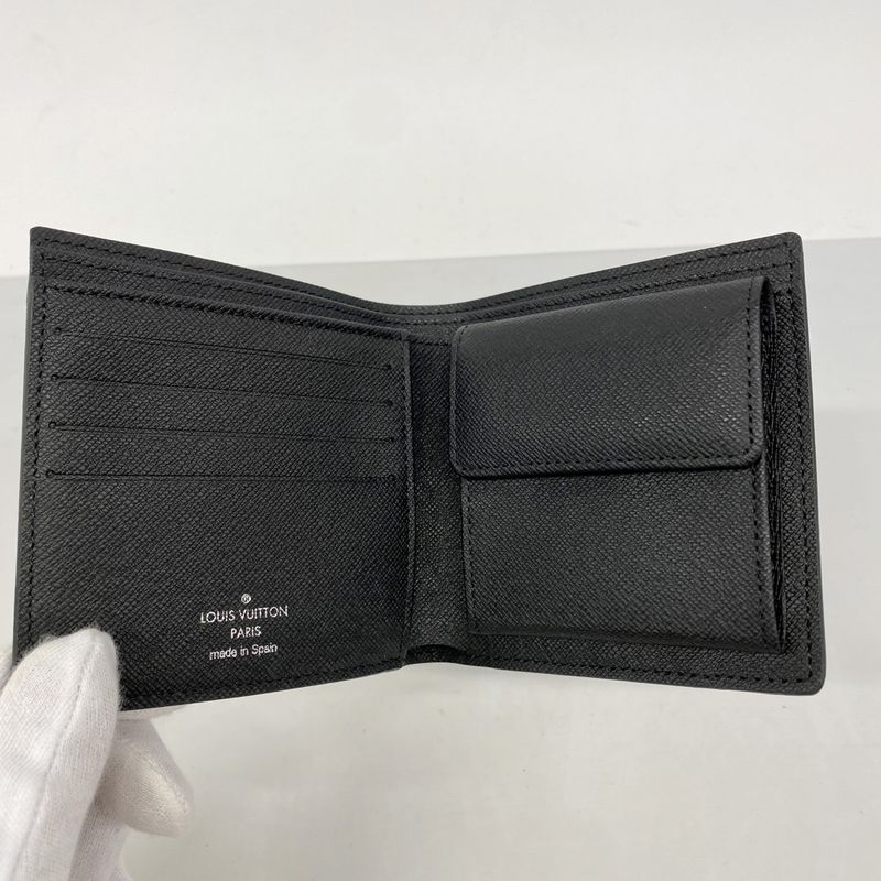 Louis Vuitton Wallet Damier Graphite Portefeuille Marco N62664 Black Men's