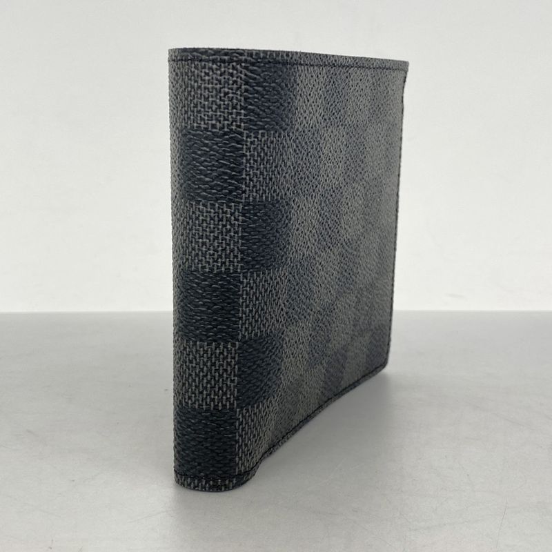 Louis Vuitton Wallet Damier Graphite Portefeuille Marco N62664 Black Men's