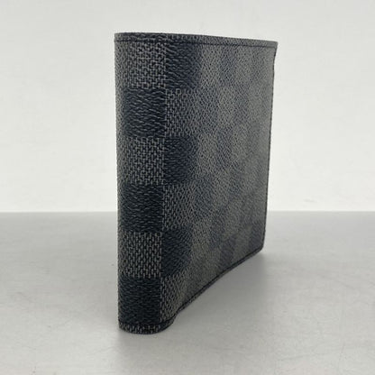 Louis Vuitton Wallet Damier Graphite Portefeuille Marco N62664 Black Men's