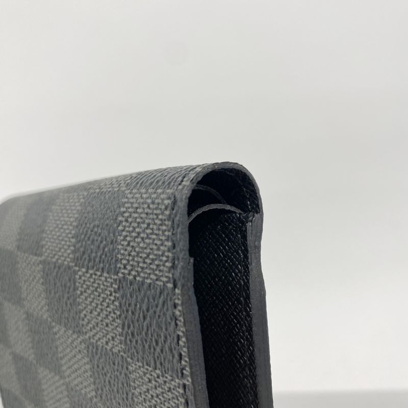 Louis Vuitton Wallet Damier Graphite Portefeuille Marco N62664 Black Men's