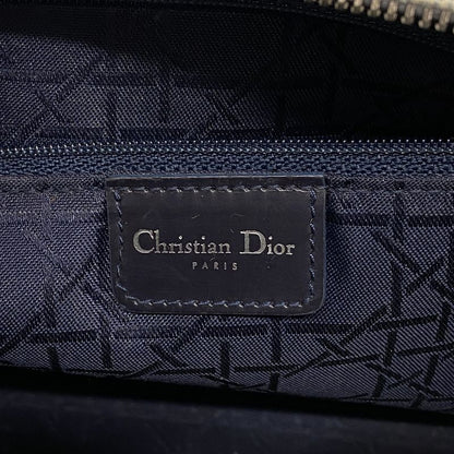 Christian Dior Handbag Canage Lady Dior Denim Blue Silver Hardware 2way Bag