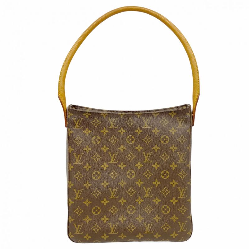 Louis Vuitton Shoulder Bag Monogram Looping GM M51145 Brown Ladies