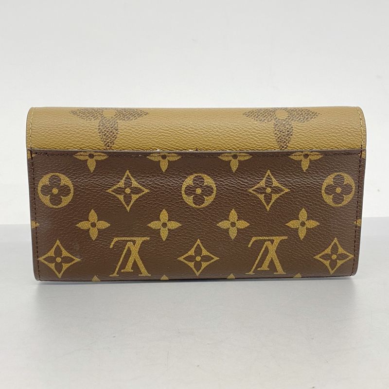 Louis Vuitton Long Wallet Monogram Giant Reverse Portefeuille Sarah M80726