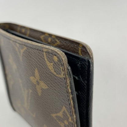 Louis Vuitton Wallet Monogram Macassar Portefeuille Gaspard M93801 Brown Men's