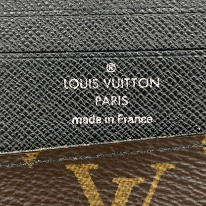 Louis Vuitton Wallet Monogram Macassar Portefeuille Gaspard M93801 Brown Men's