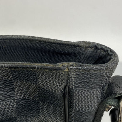 Louis Vuitton Shoulder Bag Damier Graphite Daniel MM N58029 Black Men's