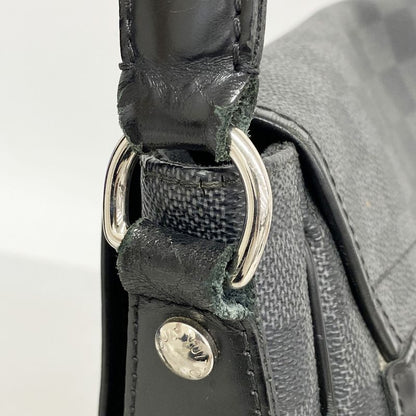 Louis Vuitton Shoulder Bag Damier Graphite Daniel MM N58029 Black Men's