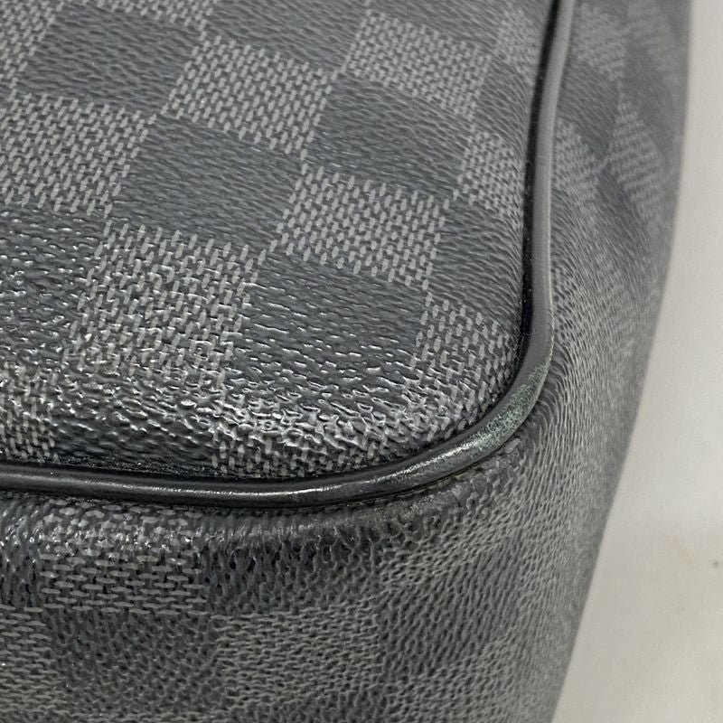 Louis Vuitton Shoulder Bag Damier Graphite Daniel MM N58029 Black Men's