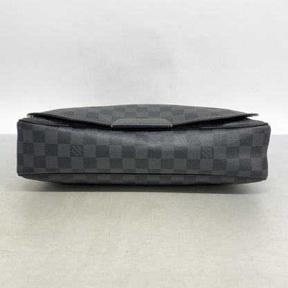 Louis Vuitton Shoulder Bag Damier Graphite Daniel MM N58029 Black Men's