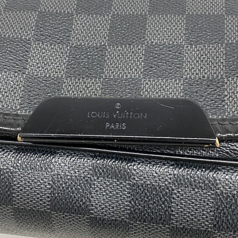 Louis Vuitton Shoulder Bag Damier Graphite Daniel MM N58029 Black Men's