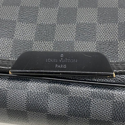 Louis Vuitton Shoulder Bag Damier Graphite Daniel MM N58029 Black Men's