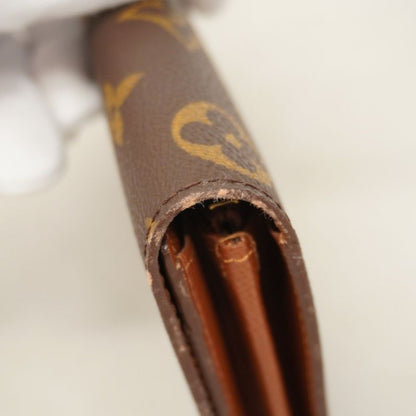 Louis Vuitton Long Wallet Monogram Pochette Porte Monet Cles Di M61725 Brown