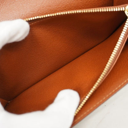 Louis Vuitton Long Wallet Monogram Pochette Porte Monet Cles Di M61725 Brown