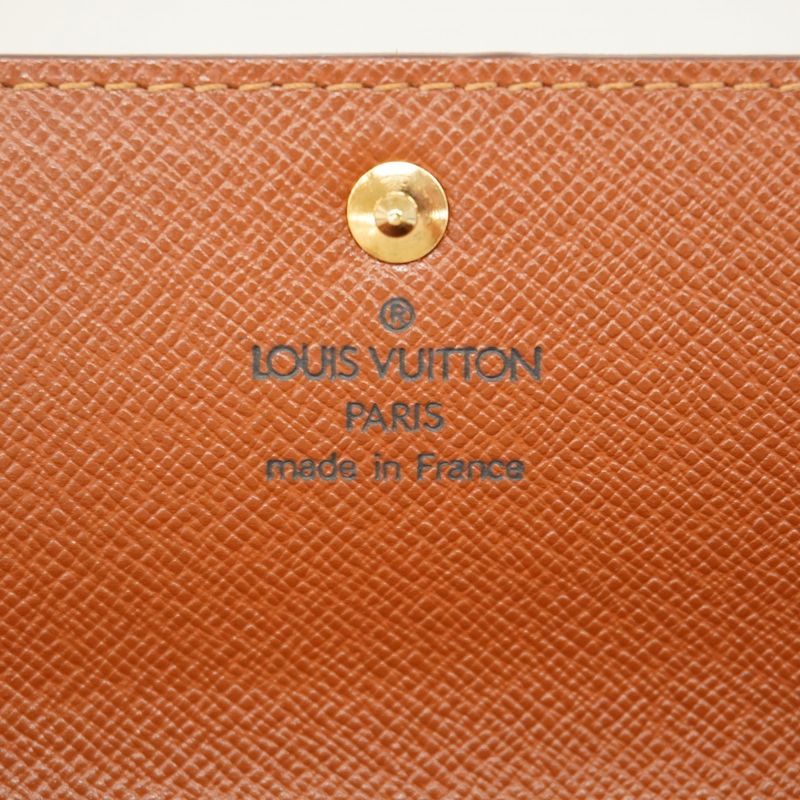 Louis Vuitton Long Wallet Monogram Pochette Porte Monet Cles Di M61725 Brown