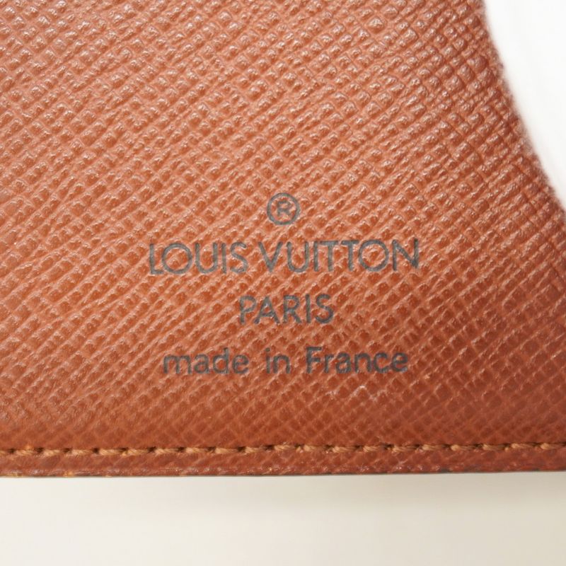 Louis Vuitton Wallet Monogram Porte Monnaie Viennois M61663 Brown Ladies