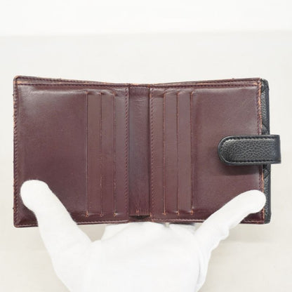 Chanel Wallet Matelasse Caviar Skin Black Gold Hardware Women