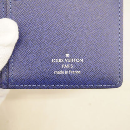Louis Vuitton Taiga Llama Portefeuille Blazer M30297 Cobalt Men's Long Wallet