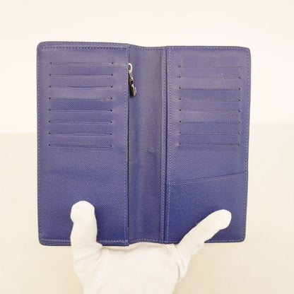 Louis Vuitton Taiga Llama Portefeuille Blazer M30297 Cobalt Men's Long Wallet