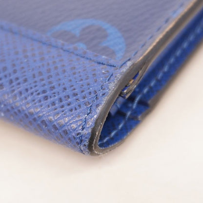 Louis Vuitton Taiga Llama Portefeuille Blazer M30297 Cobalt Men's Long Wallet