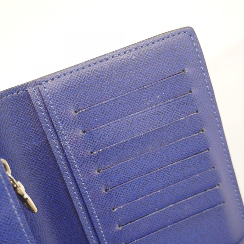 Louis Vuitton Taiga Llama Portefeuille Blazer M30297 Cobalt Men's Long Wallet