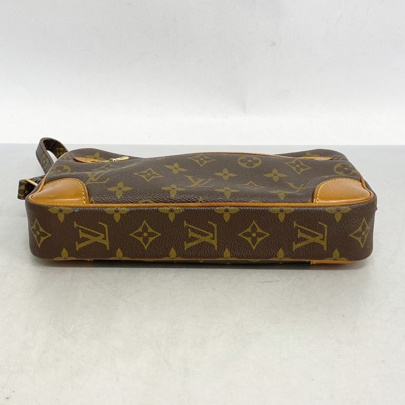 Louis Vuitton Clutch Bag Monogram Marly Dragonne GM M51825 Brown Men's