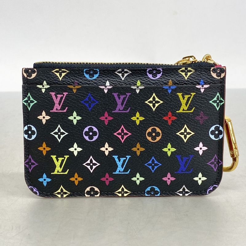 Louis Vuitton Coin Case Monogram Multicolor Pochette Cles M93735 Noir Black