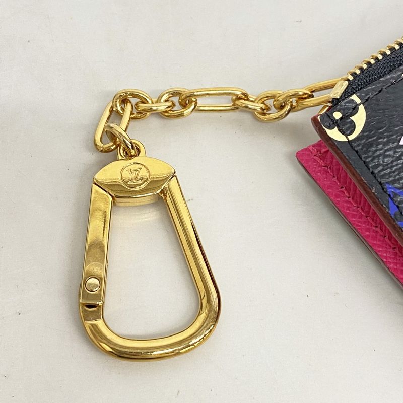 Louis Vuitton Coin Case Monogram Multicolor Pochette Cles M93735 Noir Black