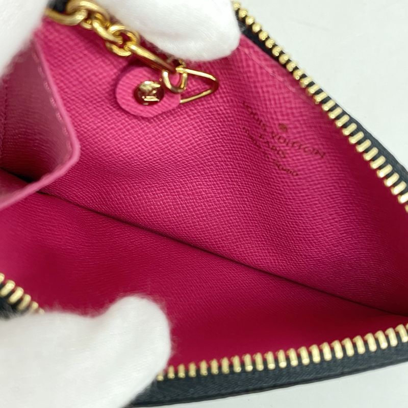 Louis Vuitton Coin Case Monogram Multicolor Pochette Cles M93735 Noir Black