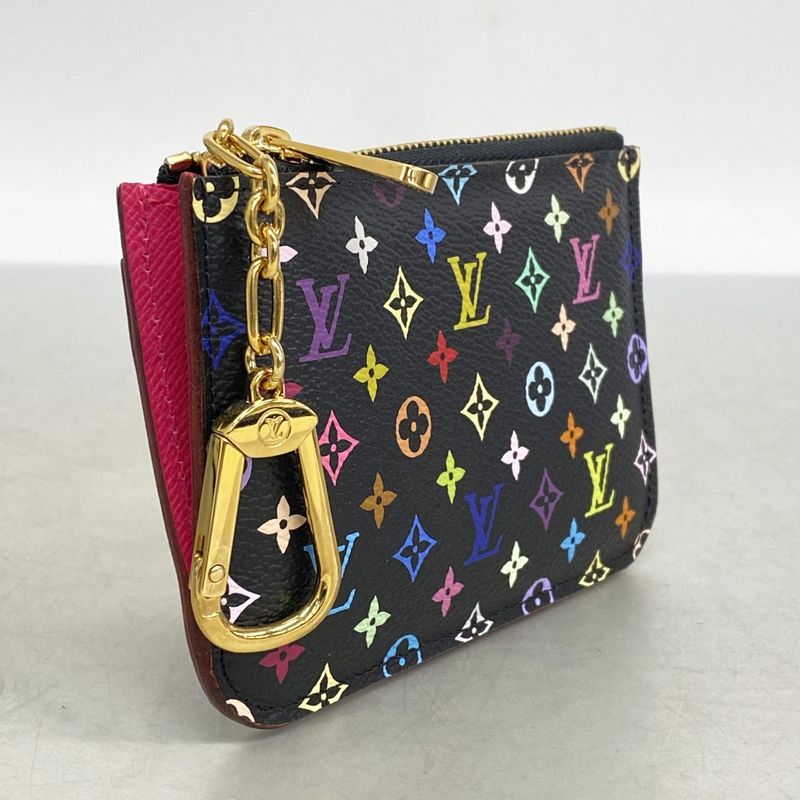 Louis Vuitton Coin Case Monogram Multicolor Pochette Cles M93735 Noir Black