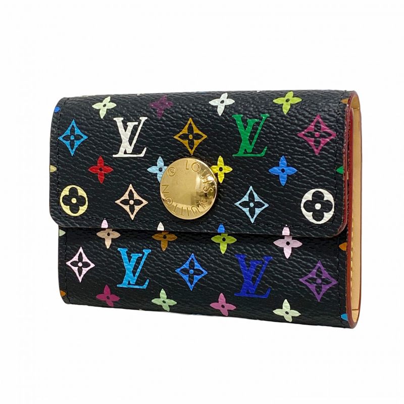 Louis Vuitton Coin Case Monogram Multicolor Porte Monecosy M60007 Noir Black