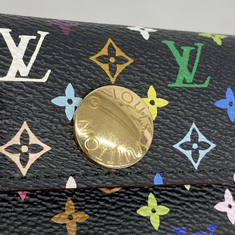 Louis Vuitton Coin Case Monogram Multicolor Porte Monecosy M60007 Noir Black