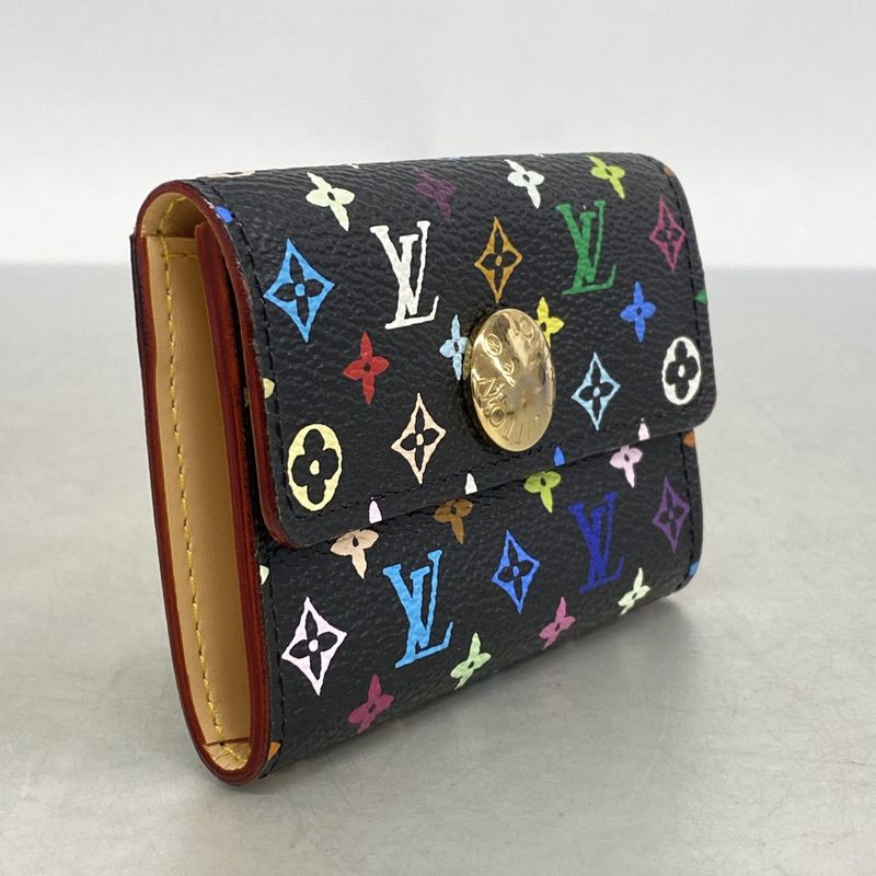 Louis Vuitton Coin Case Monogram Multicolor Porte Monecosy M60007 Noir Black