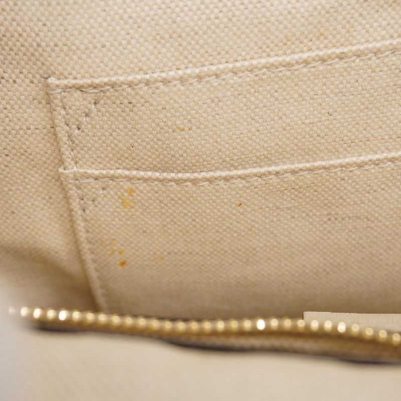 Gucci Tote Bag GG Ribbon/herbarium 432684 Canvas White Blue Chien Pan Gold