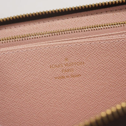 Louis Vuitton Long Wallet Damier Zippy Wallet N60046 Ebène/rose Ballerine Ladies