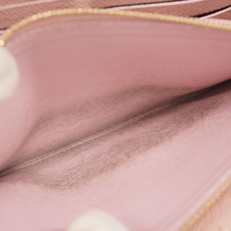 Louis Vuitton Long Wallet Damier Zippy Wallet N60046 Ebène/rose Ballerine Ladies