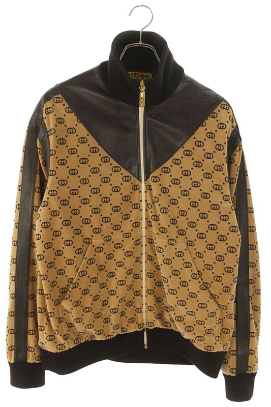 Gucci 535767 X9y90 Dapper Dan Velour Track Jacket Blouson Men's XS
