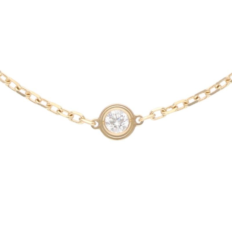 Cartier Diamants Légers D'amour SM 18K Yellow Gold Diamond Bracelet Men's SM