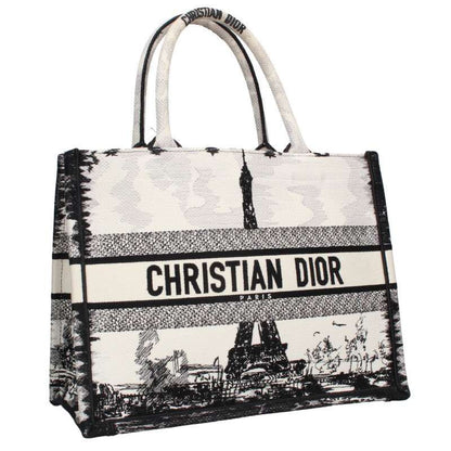 Christian Dior BOOK TOTE Book Tote Eiffel Tower Embroidered Handbag Men's