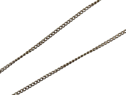 Chanel CC Logo Necklace 04 46 Metal Rhinestone Clear Gold — view 5