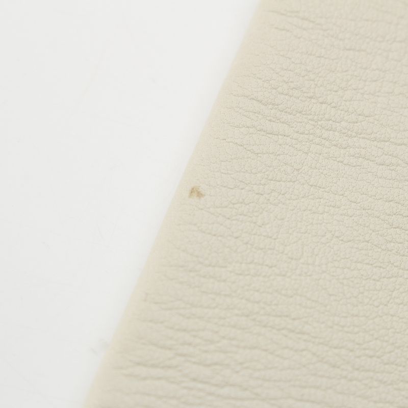 Celine Leather Triomphe Long Gloves White