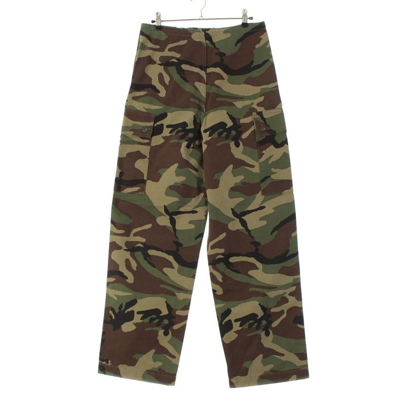 Celine 21SS Loose Fit Camouflage Cargo Pants Bottoms 2z133494m Khaki 44