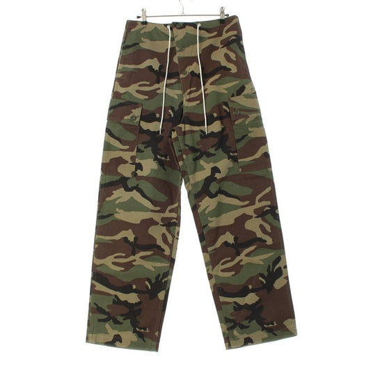 Celine 21SS Loose Fit Camouflage Cargo Pants Bottoms 2z133494m Khaki 44