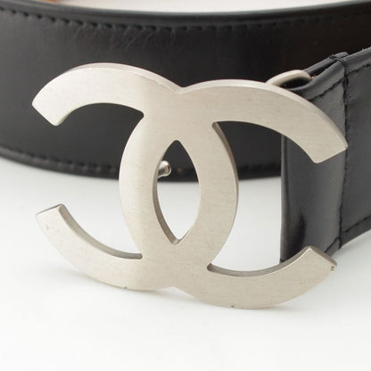 Chanel Leather B12A Belt Black 80/32