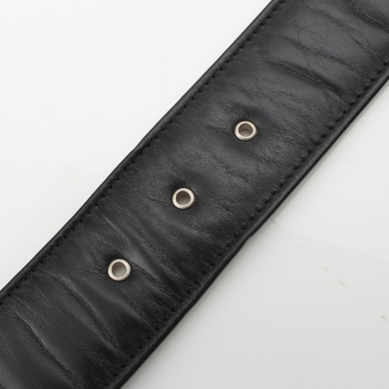 Chanel Leather B12A Belt Black 80/32