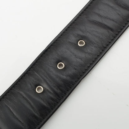 Chanel Leather B12A Belt Black 80/32