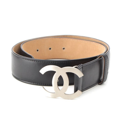 Chanel Leather B12A Belt Black 80/32
