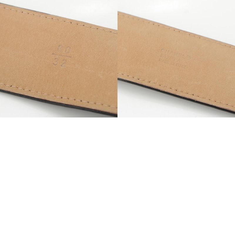 Chanel Leather B12A Belt Black 80/32