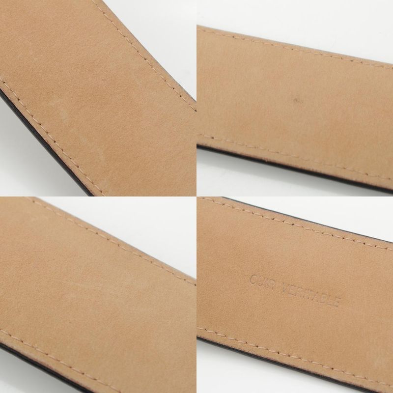 Chanel Leather B12A Belt Black 80/32